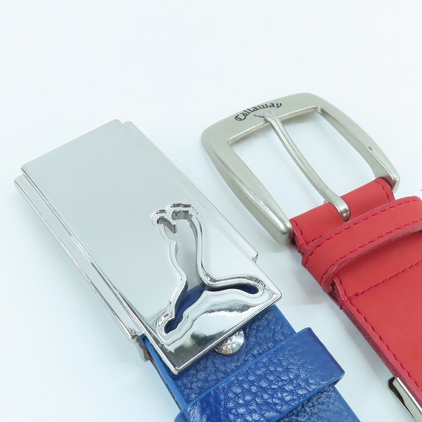 実際に弊社で買取させて頂いたPUMA GOLF/プーマゴルフ Callaway/キャロウェイ ゴルフベルト 2点セットの画像 1枚目