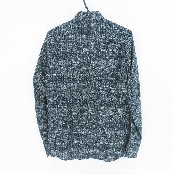 実際に弊社で買取させて頂いたKAZUYUKI KUMAGAI ATTACHMENT/カズユキクガマイ アタッチメント ジャガード 長袖 シャツ ブラック/1の画像 1枚目