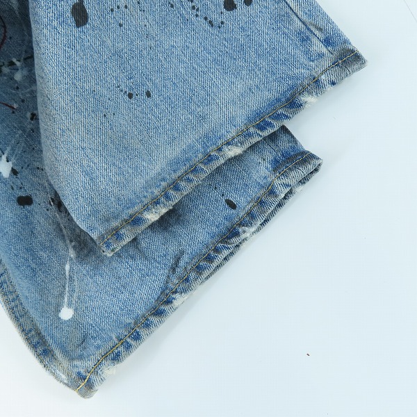 実際に弊社で買取させて頂いたNUMBER (N)INE/ナンバーナイン Takahiro Miyashita 06SS ペイント加工 デニムパンツ/2の画像 8枚目