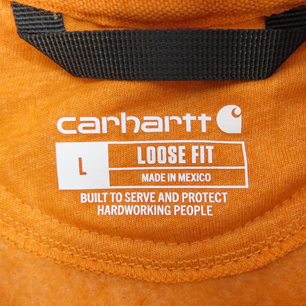実際に弊社で買取させて頂いたCarhartt/カーハート プルオーバー スウェット トレーナー Lの画像 2枚目
