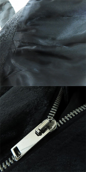 実際に弊社で買取させて頂いたRICK OWENS/リックオウエンス ラムレザージャケット RU5768/46の画像 8枚目