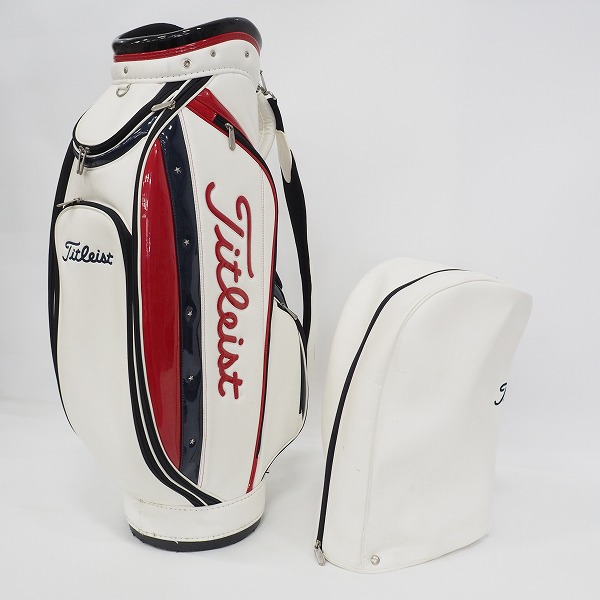 実際に弊社で買取させて頂いたTitleist/タイトリスト CB631 アメリカンカジュアル 9.0型 5分割キャディバッグ トリコロールの画像 1枚目