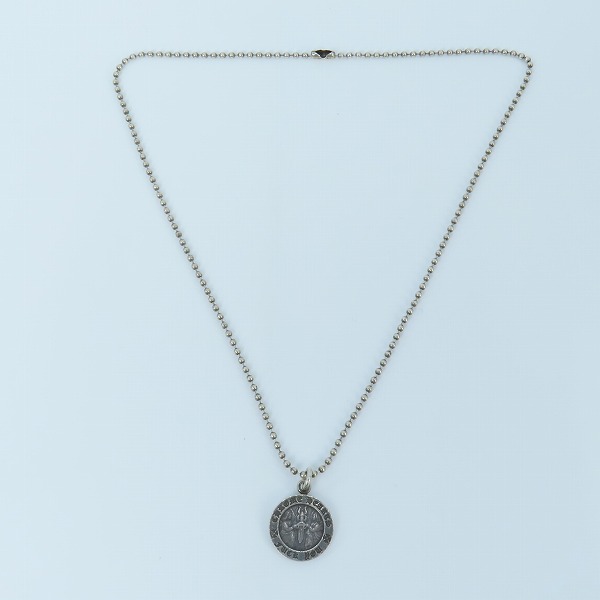 実際に弊社で買取させて頂いたCHROME HEARTS/クロムハーツ エンジェルメダルチャームV1 FUCK YOU 純正ボールチェーン付きの画像 8枚目