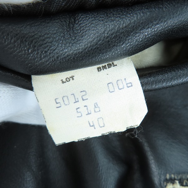 実際に弊社で買取させて頂いたDURO JAC by Schott/ショット レザーダブルライダース/40の画像 4枚目