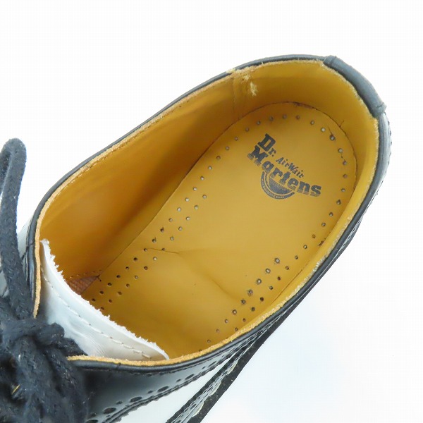 実際に弊社で買取させて頂いたDr.Martens/ドクターマーチン BROGUE SHOE BEX/WINGTIP レザー ウイングチップ/ドレスシューズ 10458001/UK7の画像 4枚目