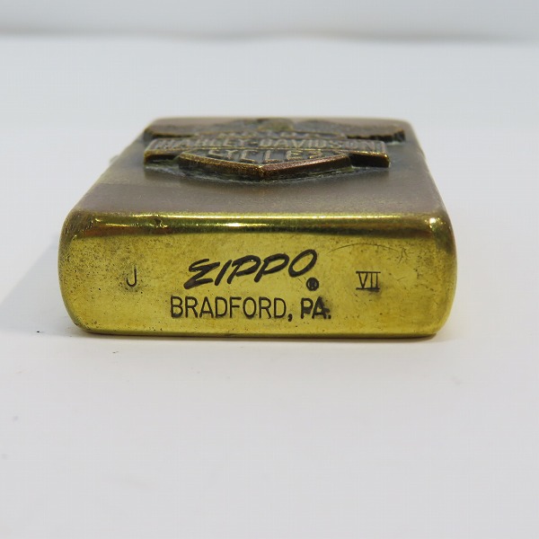 実際に弊社で買取させて頂いたZIPPO/ジッポー HARLEY DAVIDSON/ハーレーダビッドソン メタル貼り 1991年製の画像 3枚目