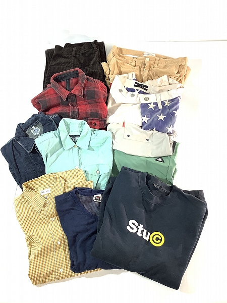 実際に弊社で買取させて頂いた【おまとめ】ステューシー/ポールスミス/ビームス 等 ロゴスウェットトレーナー/コーデュロイパンツ/長袖シャツ 等