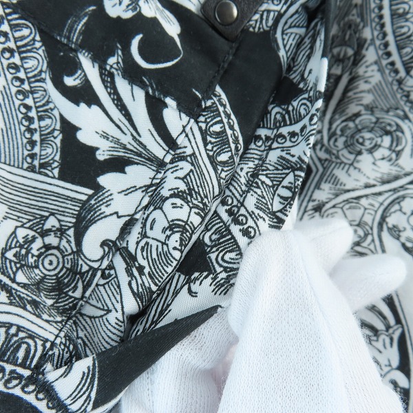 実際に弊社で買取させて頂いたVERSACE/ヴェルサーチェ 総柄 プリント ストレート パンツ 46の画像 8枚目