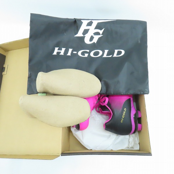 実際に弊社で買取させて頂いたHI GOLD/ハイゴールド 野球スパイク/ネオンピンク PRS-700NPI/25.5の画像 8枚目