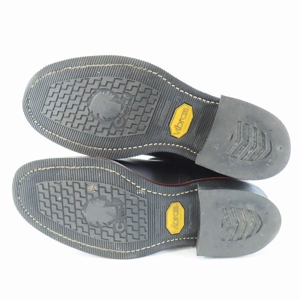 実際に弊社で買取させて頂いたCHIPPEWA/チペワ 7インチ スチールトゥ レザー ショートエンジニアブーツ 91002/7Eの画像 2枚目