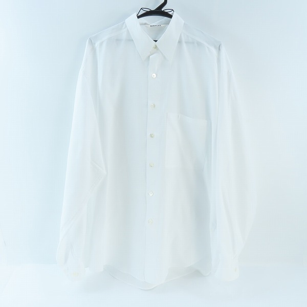 実際に弊社で買取させて頂いたAURALEE/オーラリー WASHED FINX TWILL SHIRTS/コットンシャツ/長袖 A22AS02TN/5 