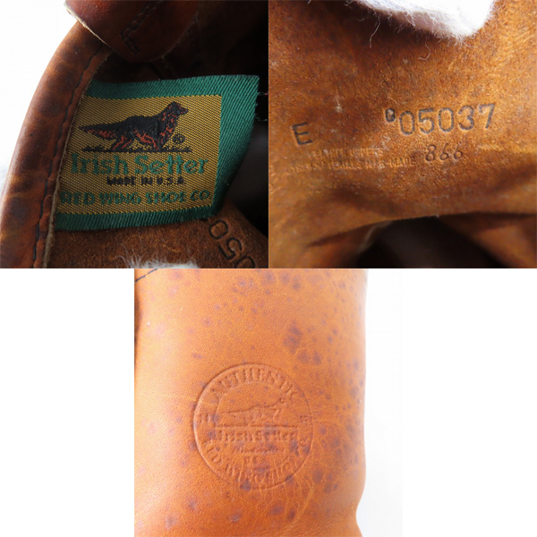 実際に弊社で買取させて頂いたRED WING/レッドウィング 90年代 ペコスブーツ 旧犬タグ 866 /8Eの画像 5枚目