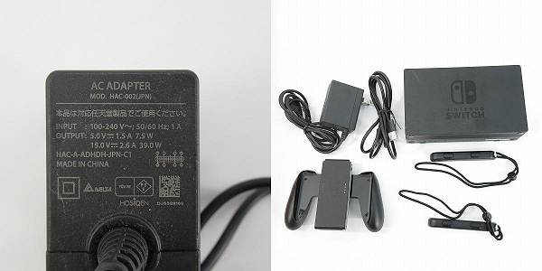 実際に弊社で買取させて頂いた任天堂 Nintendo Switch/ニンテンドースイッチ 本体 Joy-Con グレー HAD-S-KAAAH 【簡易動作確認済】の画像 5枚目