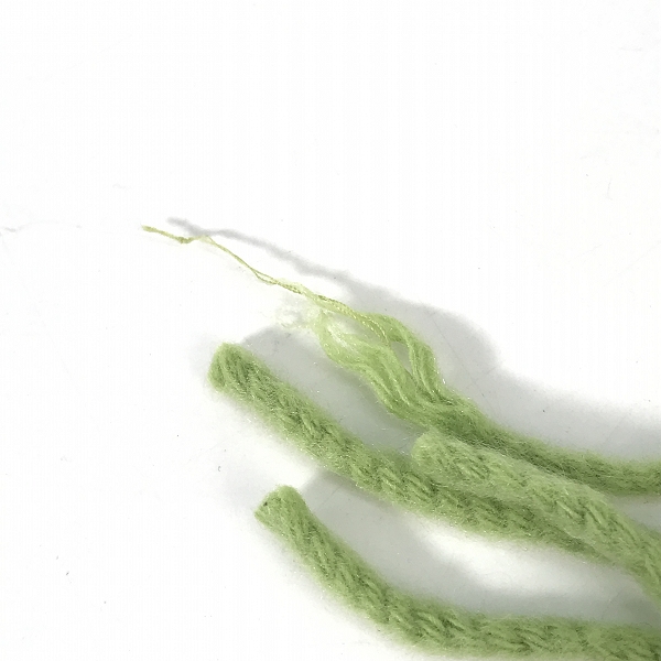 実際に弊社で買取させて頂いたHERMES/エルメス カシミヤ100％ フリンジ マフラーの画像 6枚目