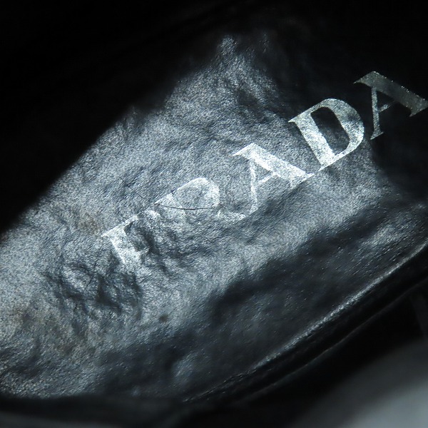 実際に弊社で買取させて頂いたPRADA/プラダ サイドゴア レザーブーツ/7の画像 6枚目