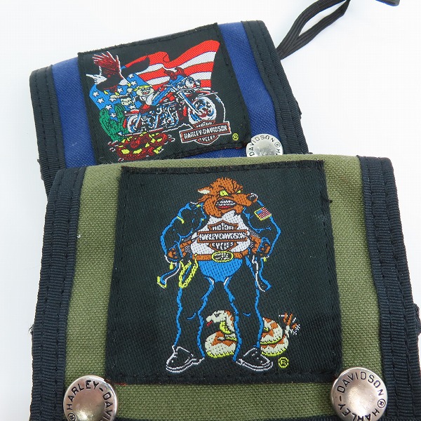 実際に弊社で買取させて頂いたHARLEY-DAVIDSON/ハーレーダビッドソン 三つ折り ポーチ 2点セットの画像 4枚目