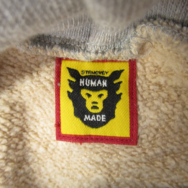 実際に弊社で買取させて頂いたWTAPS×HUMAN MADE/ダブルタップス×ヒューマンメイド トランプ プルオーバースウェットパーカー XLの画像 2枚目