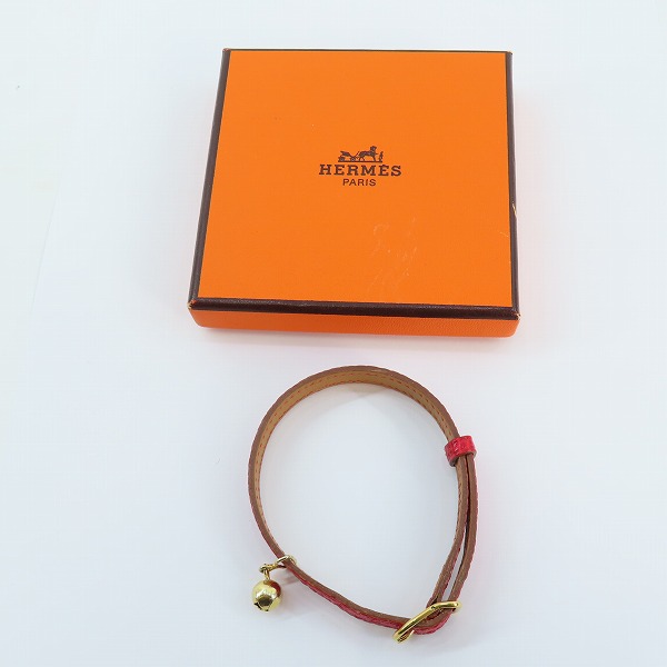 実際に弊社で買取させて頂いたHERMES/エルメス 猫用 首輪 リザード の画像 7枚目