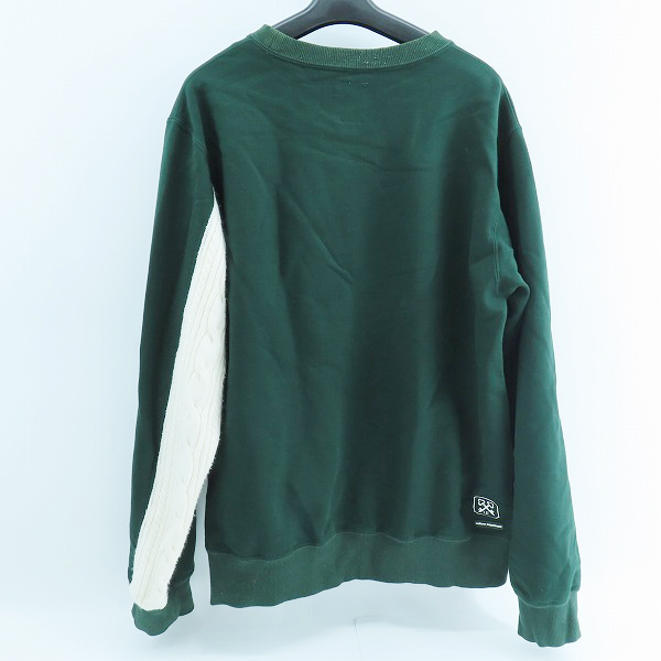実際に弊社で買取させて頂いたuniform experiment/ユニフォームエクスペリメント 21AW SLEEVE PANELED CREWNECK スウェット UE-212015/2の画像 1枚目