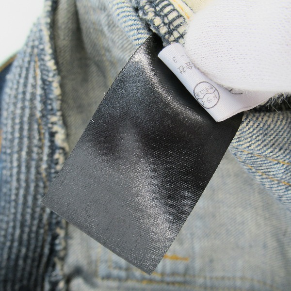 実際に弊社で買取させて頂いたBALMAN/バルマン バイカー デニムパンツ/31の画像 4枚目