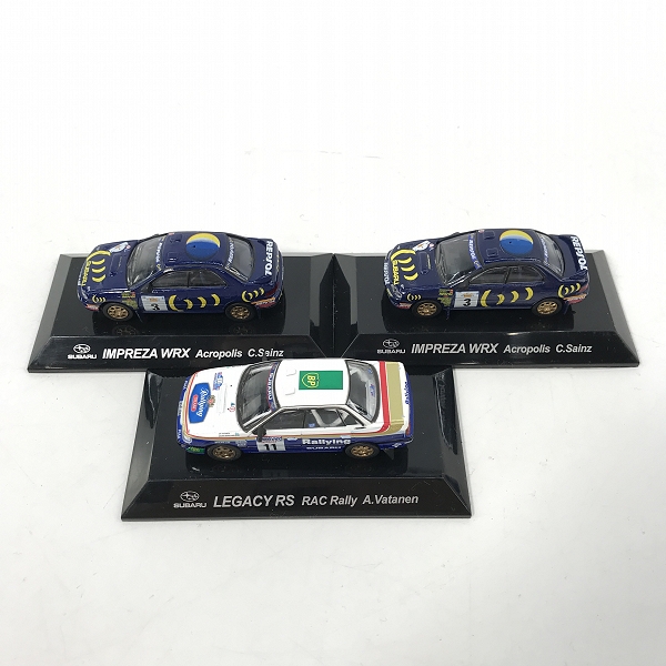 実際に弊社で買取させて頂いたRALLY CAR COLLECTION/ラリーカーコレクション ss.4 subaru/スバル IMPREZA WRX/インプレッサ LEGACY RS/レガシィ 3点セットの画像 1枚目