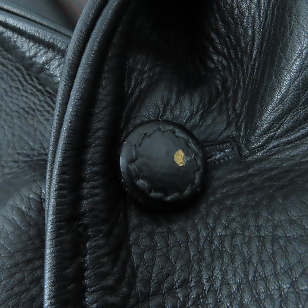 実際に弊社で買取させて頂いたRUDE GALLERY BLACK REBEL/ルードギャラリーブラックレーベル レザー テーラード ジャケット/Sの画像 7枚目