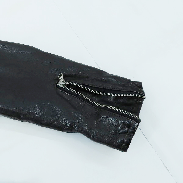 実際に弊社で買取させて頂いたISAMUKATAYAMA BACKLASH/バックラッシュ レザー イタリーキップライダース 1604-02/2の画像 6枚目