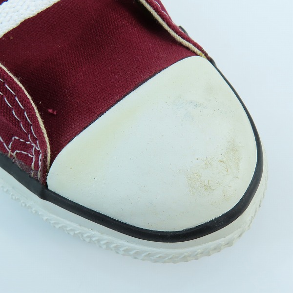 実際に弊社で買取させて頂いたCONVERSE/コンバース ALL STAR OX USA製 MAROON スニーカー M9691/8の画像 6枚目