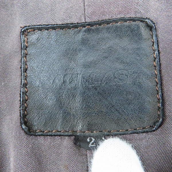 実際に弊社で買取させて頂いたISAMUKATAYAMA BACKLASH/バックラッシュ レザー イタリーキップライダース 1604-02/2の画像 3枚目