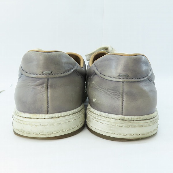 実際に弊社で買取させて頂いたBERLUTI/ベルルッティ カリグラフィプリント レザーローカットスニーカー グレー 0137/8の画像 1枚目