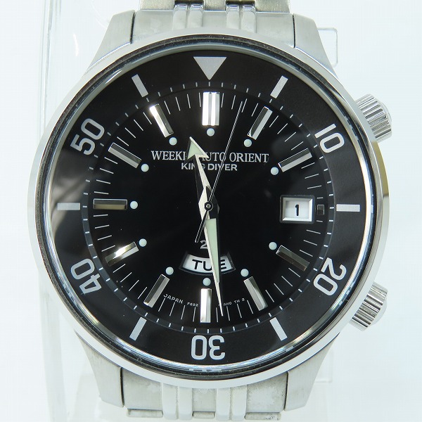 実際に弊社で買取させて頂いたORIENT/オリエント WEEKLY AUTO/ウィークリーオート キングダイバー デイデイト 腕時計  F692-UAH0