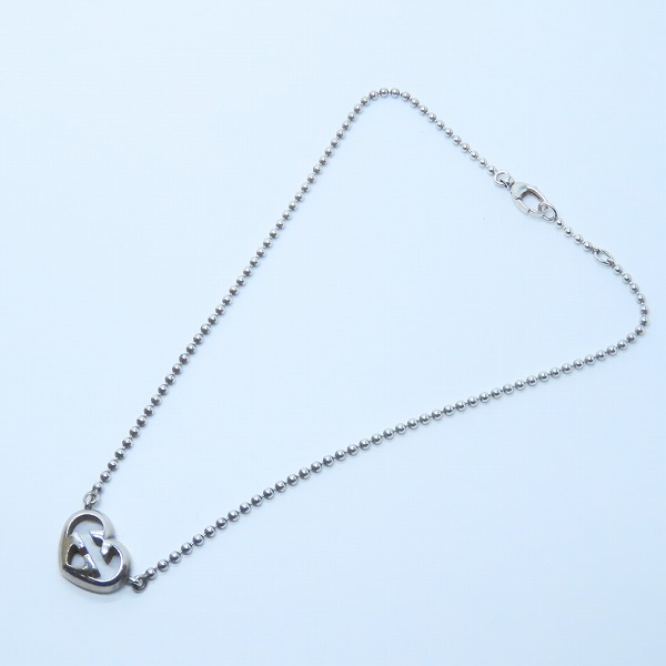 実際に弊社で買取させて頂いたGUCCI/グッチ ハートGGロゴ シルバー925 ネックレスの画像 7枚目