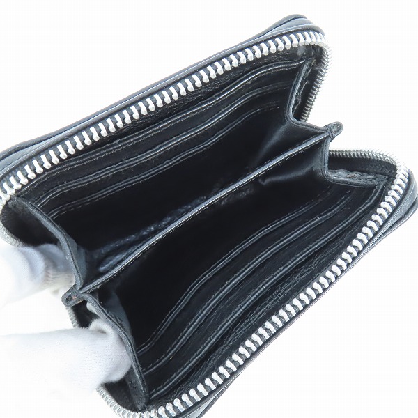 実際に弊社で買取させて頂いたCHROME HEARTS/クロムハーツ 3 SIDE ZIP/ピラミッドスタッズサイドジップウォレットw/ベビーファット/ペーパーチェーンの画像 4枚目