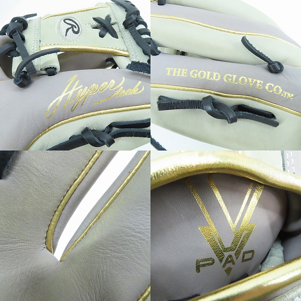 実際に弊社で買取させて頂いたRawlings/ローリングス HYPER TECK/ハイパーテック DUALPALM R2G 軟式 内野手 右投げ用 グローブ GR4FHTCN62 の画像 9枚目