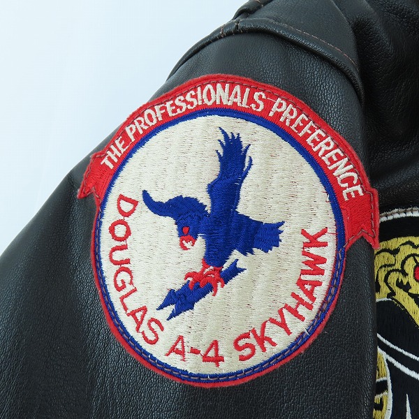 実際に弊社で買取させて頂いたBUZZ RICKSON'S/バズリクソンズ G-1 ゴートスキン レザーフライトジャケット BR80096/BR80114/38の画像 3枚目