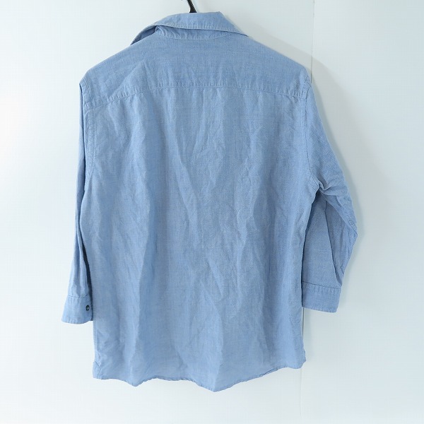 実際に弊社で買取させて頂いたEDIFICE/エディフィス 七分丈 ハーフボタンシャツ 18-051-300-1007-1-0/Lの画像 1枚目