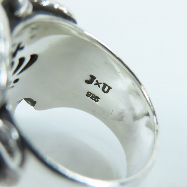 実際に弊社で買取させて頂いたJustin Davis×内山英雄/ジャスティンデイビス J×U ANDY/アンディ スカル リング SRJ520 21.5-22号の画像 6枚目