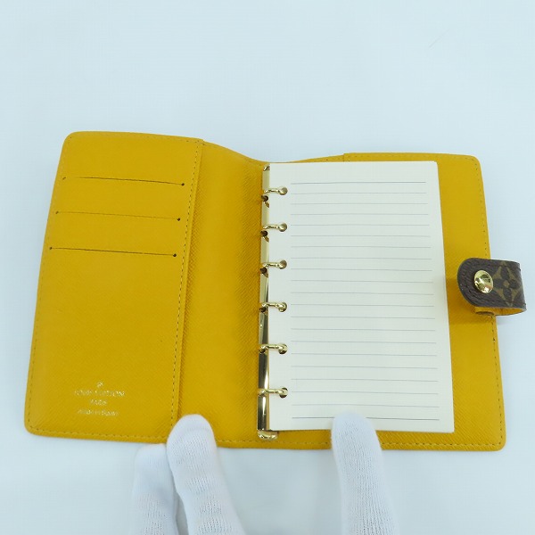 実際に弊社で買取させて頂いたLOUIS VUITTON/ルイヴィトン ジョーヌアジェンダPM 手帳カバー R20019の画像 3枚目