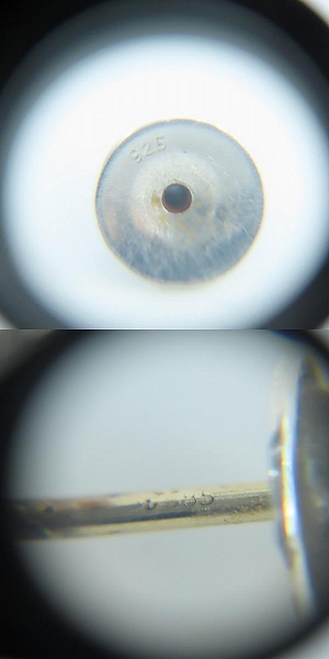 実際に弊社で買取させて頂いたCHROME HEARTS/クロムハーツ SCROLL HOOP SML/スクロール フープ ピアスの画像 9枚目