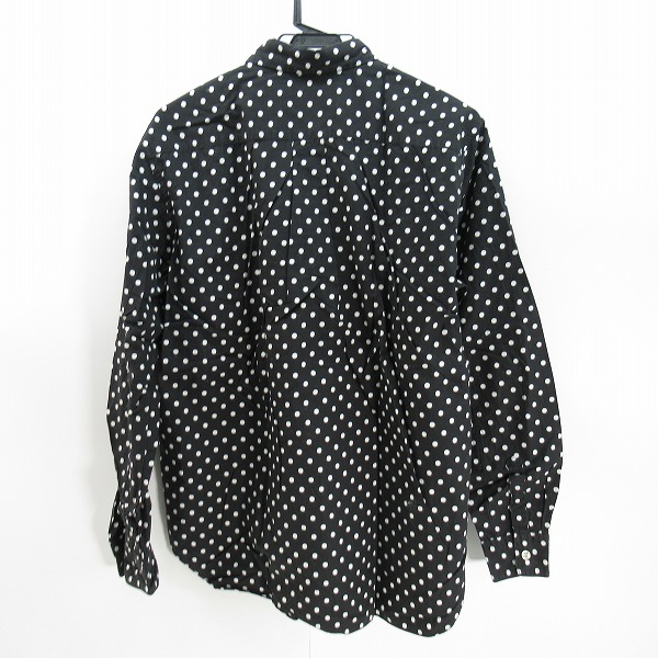 実際に弊社で買取させて頂いたBLACK COMME des GARCONS/ブラックコムデギャルソン ドット柄長袖シャツ 1C-B209/Lの画像 1枚目