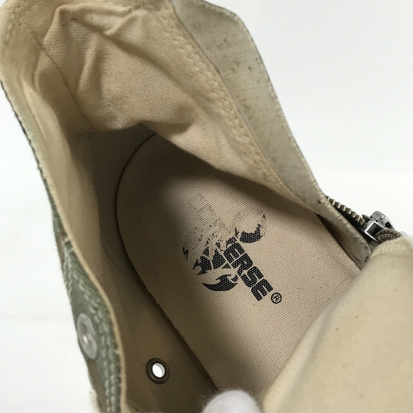 実際に弊社で買取させて頂いたCONVERSE/コンバース ALL STAR Z HI/SN オールスターハイ サイドジップ スニーカー 1CJ516/27の画像 4枚目