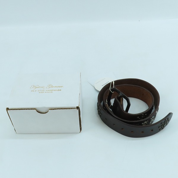 実際に弊社で買取させて頂いたHYSTERIC GLAMOUR×OLD STUD/ヒステリックグラマー×オールドスタッズ スタッズ レザー ベルト 0251QE03281の画像 9枚目