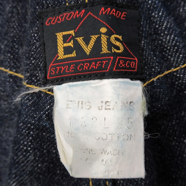 実際に弊社で買取させて頂いたEVIS/エヴィス/エビス 初期　サスペンダー付きデニムパンツ/32の画像 2枚目