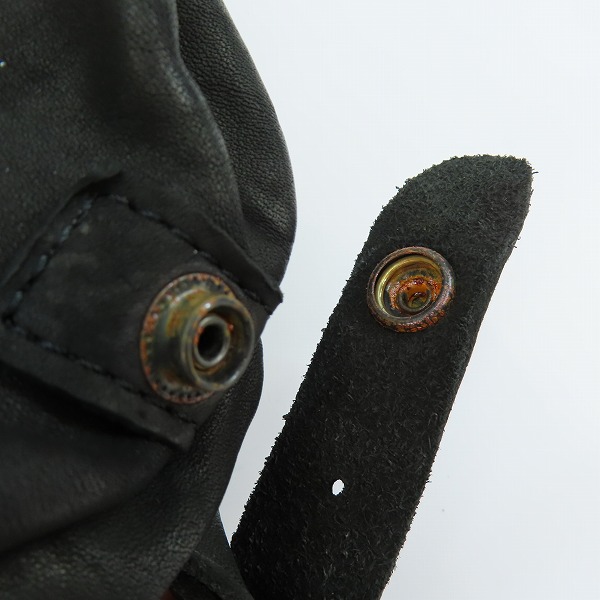 実際に弊社で買取させて頂いたISAMUKATAYAMA BACKLASH/バックラッシュ ダブルショルダー 3ピンベルト ウェストバッグ ブラック 92-12の画像 5枚目