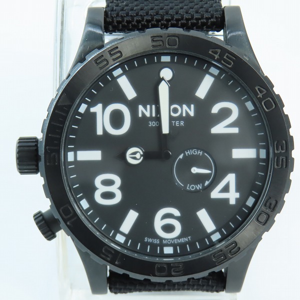 実際に弊社で買取させて頂いたNIXON/ニクソン 腕時計/ウォッチ THE 51-30 ALL BLACK【動作未確認】
