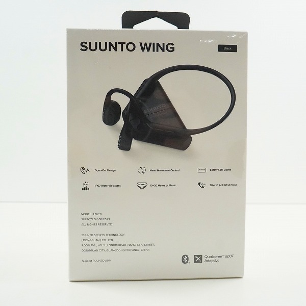 実際に弊社で買取させて頂いた【未開封】SUUNTO/スント SS050942000 HS231 Wing/ウィング ワイヤレス 骨伝導イヤホンの画像 1枚目