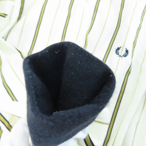 実際に弊社で買取させて頂いたFRED PERRY/フレッドペリー 胸刺繍 ストライプシャツ 長袖 ボタンシャツ F4544/Lの画像 7枚目