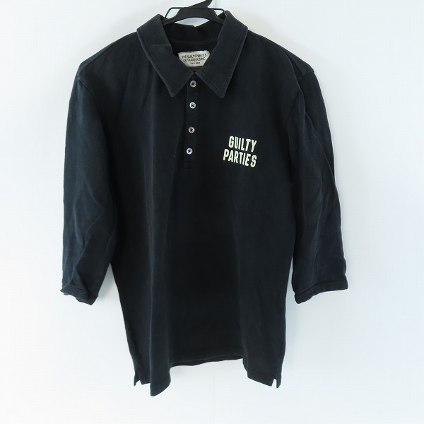 実際に弊社で買取させて頂いたWACKO MARIA/ワコマリア GUILTY PARTIES 刺繍 七分袖 ポロシャツ /L