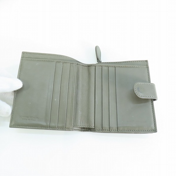 実際に弊社で買取させて頂いたBOTTEGA VENETA/ボッテガヴェネタ イントレチャート ラウンドジップコインケース付き コンパクト財布 の画像 3枚目