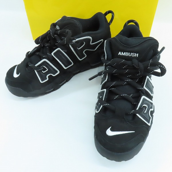 実際に弊社で買取させて頂いたNIKE×AMBUSH/ナイキ×アンブッシュ AIR MORE UP TEMPO LOW SP/エアモアアップテンポ ロー ブラック FB1299-001/27